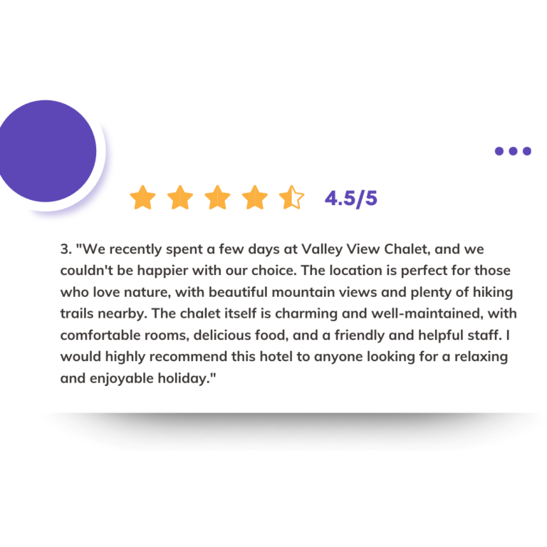 Purple Minimalist Customer Review Instagram Post